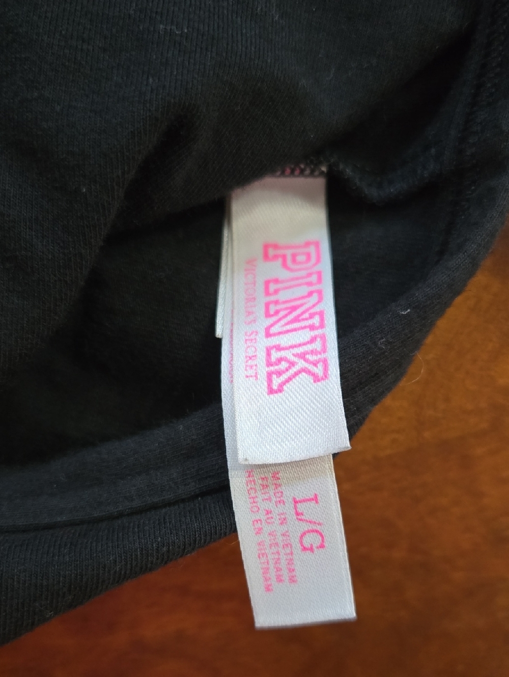 PINK Victoria's Secret Black Racerback Bralette Size Large - Picture 4 of 8